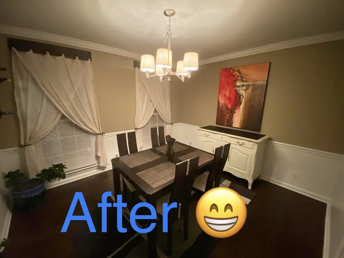 Professional dining room restoration after water damage in Burton